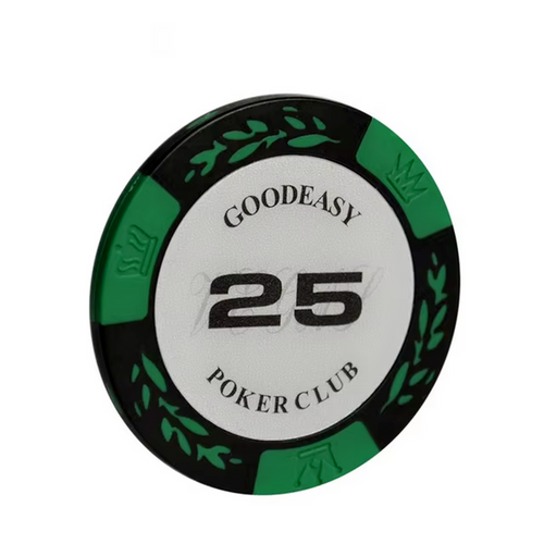 Set of 25 14g poker chips in various colors with the dealonline.co.nz branding, designed for casino poker games.