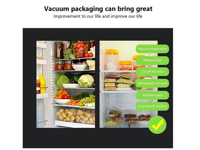 Two vacuum sealer bag rolls, 15x500cm, from dealonlinenz, shown unrolled with clear plastic material for food storage.