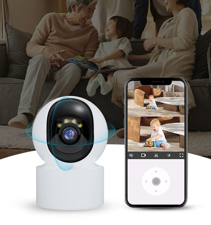 Wireless 3MP security surveillance camera from dealonline.co.nz, showing the camera with WiFi connectivity and sleek black design.