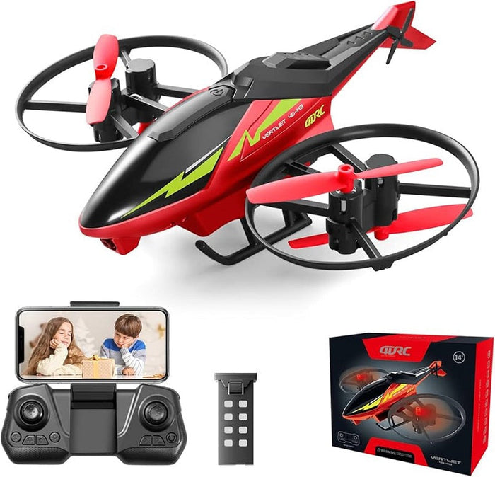 4DRC M3 helicopter drone with HD camera, lightweight design, and remote control for aerial photography and fun flying experiences.