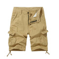 Stylish 3Sixty5 khaki plus size cargo shorts with multiple pockets, casual fit, and comfortable design for all-day wear.