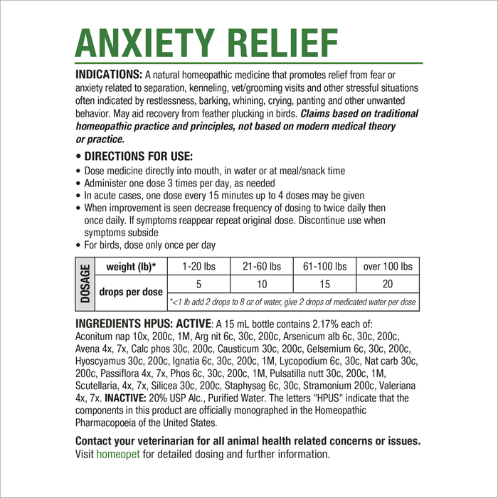 ANXIETY RELIEF
