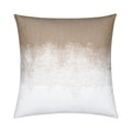 Taupe and ivory ombre outdoor pillow for transitional outdoor decor