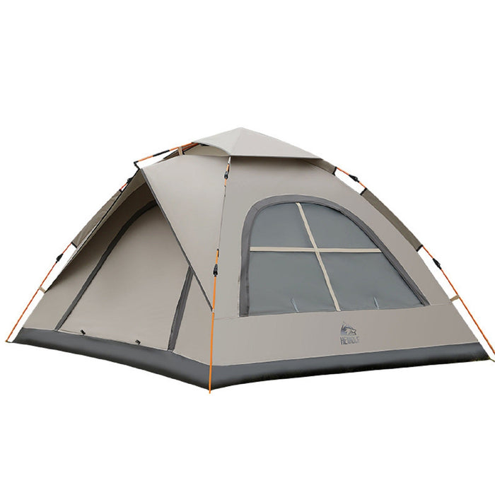 ECOTREK waterproof camping tent with automatic pop-up design, large outdoor tent ideal for camping and outdoor adventures