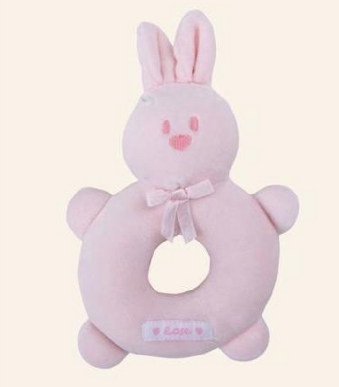 Baby Girl Soft Toy and Blanket Gift Basket