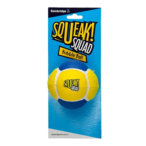 BAINBRIDGE BUBBLE BALL - SQUEAK SQUAD DOG TOY