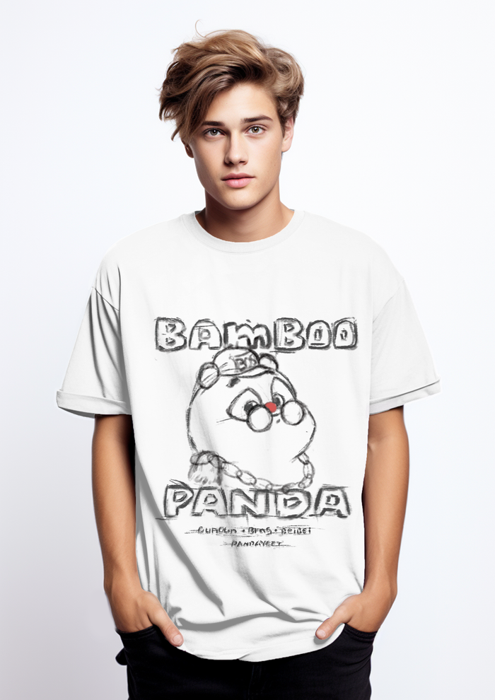 Bamboo Panda Ultra Comfy Short Sleeve T-Shirt | Sketchy Style
