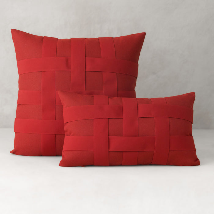 Basketweave Rouge | 12"x20"