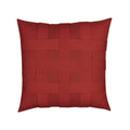Brick red outdoor pillow for vibrant patio decor by Elaine Smith