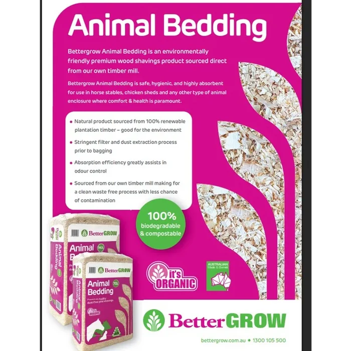 BETTER GROW PINE SHAVINGS BALE 10KG