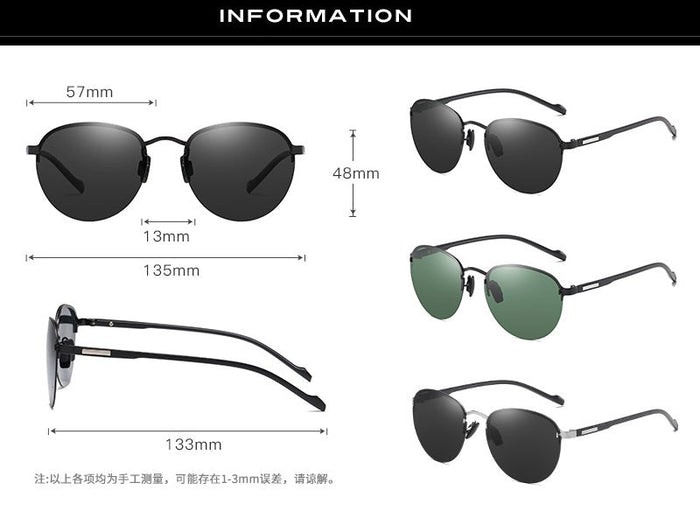 Dealonlinenz black and dark green polarized sunglasses with anti-blue ray coating and hydrophobic lens for outdoor wear