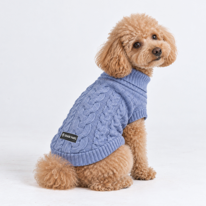 Blue Cableknit||size:S,M
