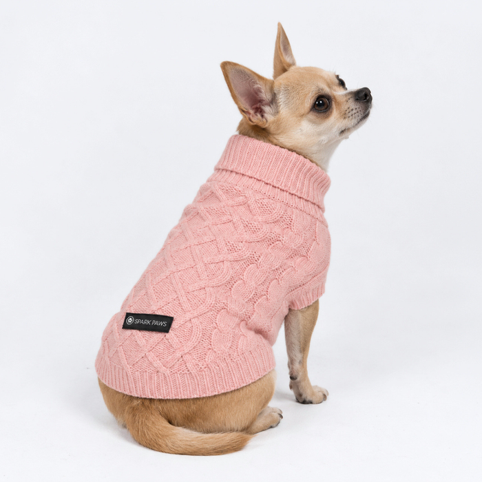 Pink Cableknit||size:S