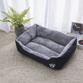 Calming dealonlinenz dog bed with washable Oxford fabric, soft cotton, and coral fleece for cozy comfort.