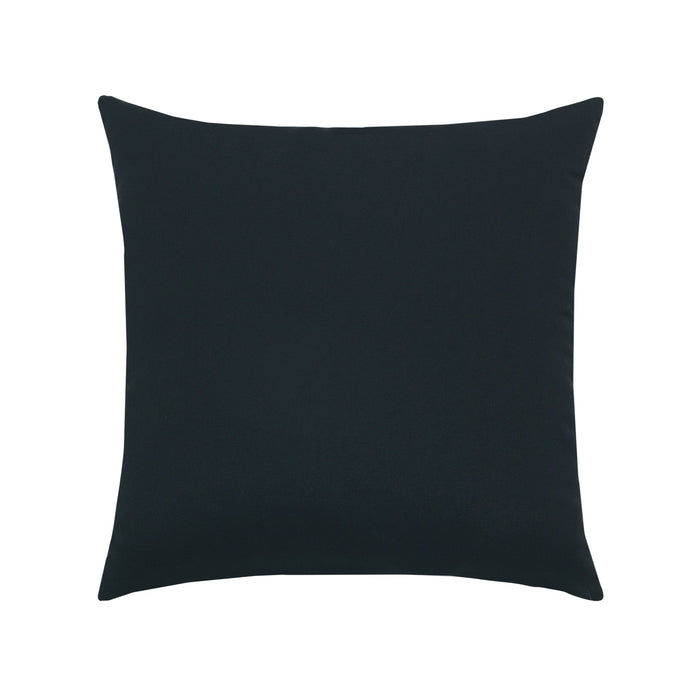 Pillow made from Canvas Black – outdoor-safe woven fabric by Elaine Smith, ideal for high-end commercial and residential applications.