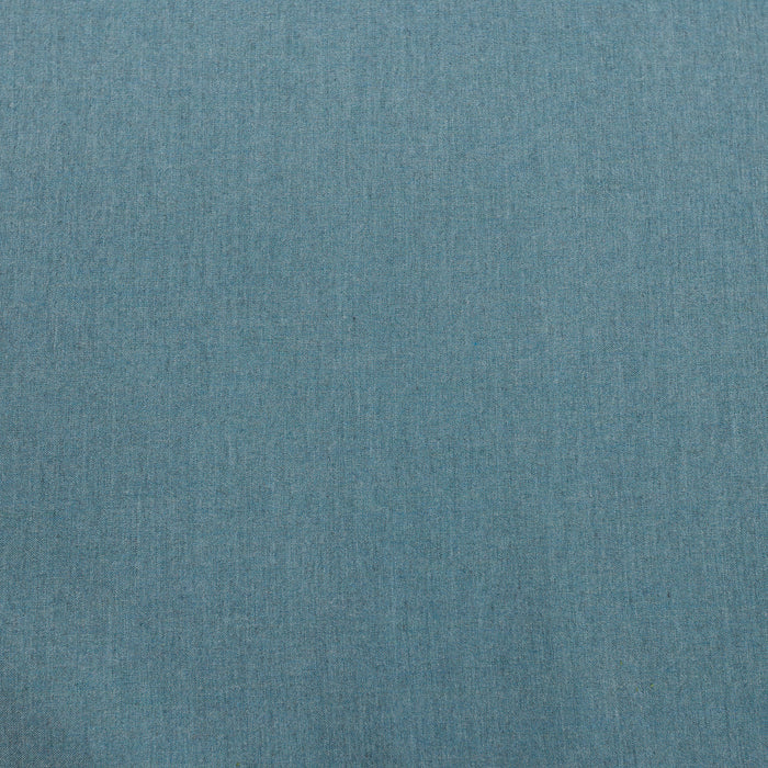 Detail image of Solid lagoon blue outdoor safe woven fabric with soft finish – Cast Lagoon by Elaine Smith