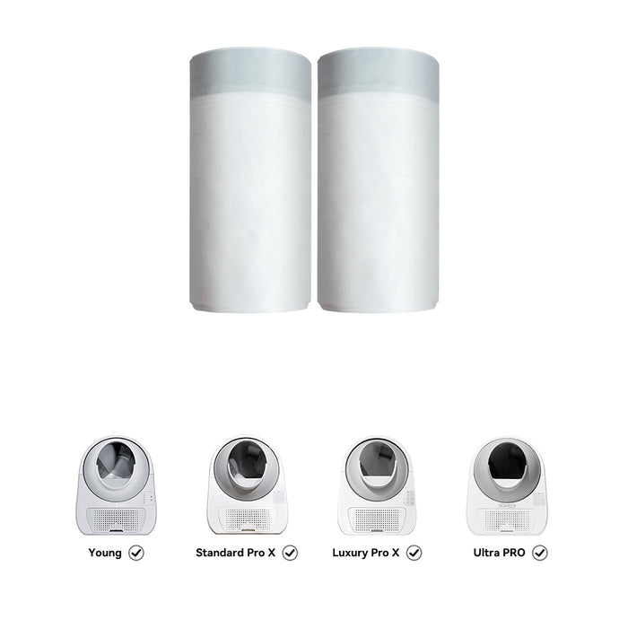 CATLINK WASTE BAGS 2 ROLLS FOR SCOOPER SELF CLEAN SMART CAT LITTER BOX