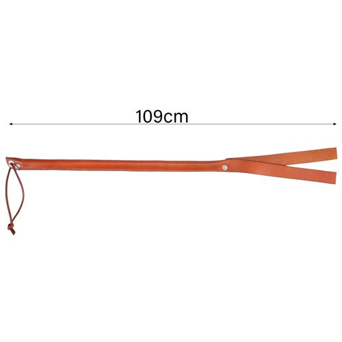 CATTLE CANE COVERED WITH FULL LEATHER 42"