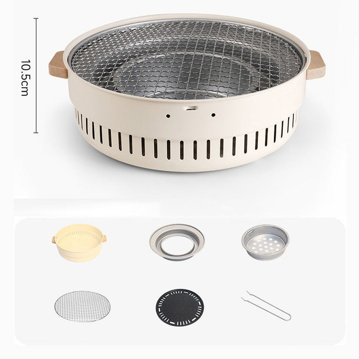 Portable charcoal barbecue grill from dealonline.co.nz with a black stove, ideal for outdoor parties and home grilling.