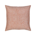 Coral outdoor pillow with solid texture, lumbar size for vibrant patio decor