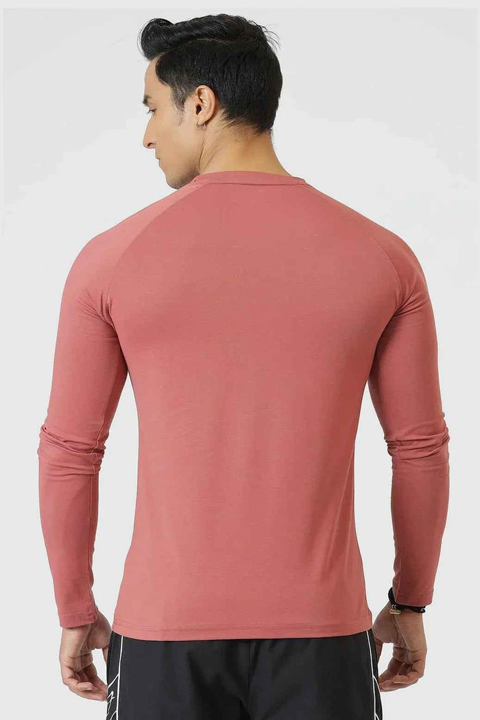 Fuaark Nz Chase Cranberry full-sleeve T-shirt with comfortable fit and stylish design, perfect for casual wear.