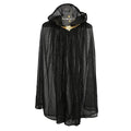 Childrens Black Dressing up Glitter cape