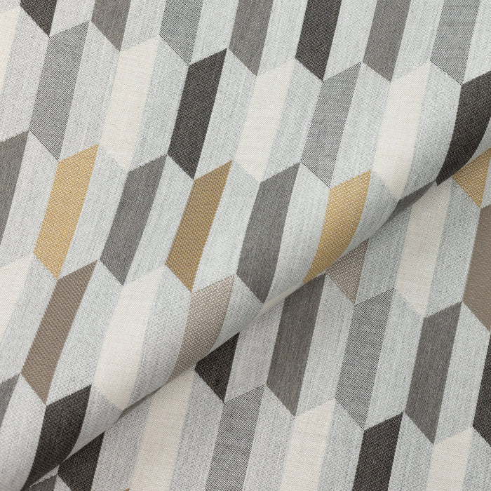 Close shot texture image of Chiseled Camel – outdoor-safe woven fabric by Elaine Smith, ideal for high-end commercial and residential applications.