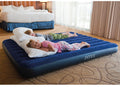 Inflatable mattress by Intex, 152x203x25cm, classic Downy design, ideal for guests or camping, shown inflated on a flat surface.