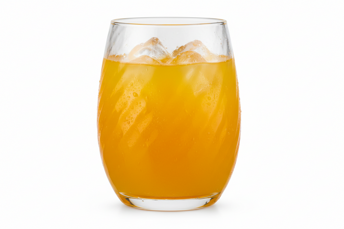 Clear textured glass tumbler with diagonal pattern, 420ml capacity from Nest & Stem Homewares, perfect for beverages.