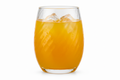 Clear textured glass tumbler with diagonal pattern, 420ml capacity from Nest & Stem Homewares, perfect for beverages.