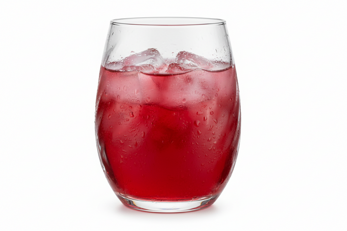 Clear textured glass tumbler with 420ml capacity from Nest & Stem Homewares, showcasing a stylish and durable glassware design.