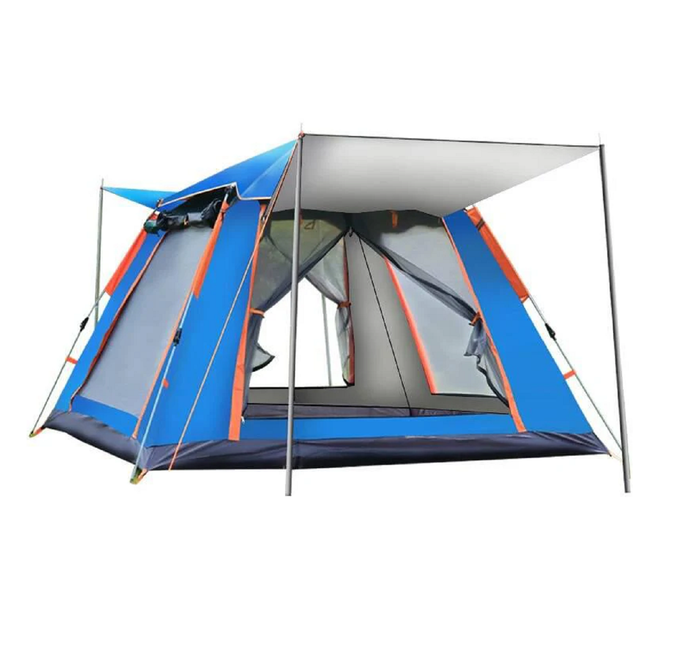 ECOTREK automatic pop-up camping tent set up outdoors, lightweight and easy to carry for quick shelter during camping trips.