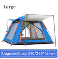 Large ECOTREK automatic pop-up camping tent set up outdoors, showcasing its spacious design and easy setup for outdoor camping.