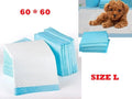 Large dealonlinenz puppy training pads, 60x60cm, set of 40, absorbent dog training pads for puppies and pets.