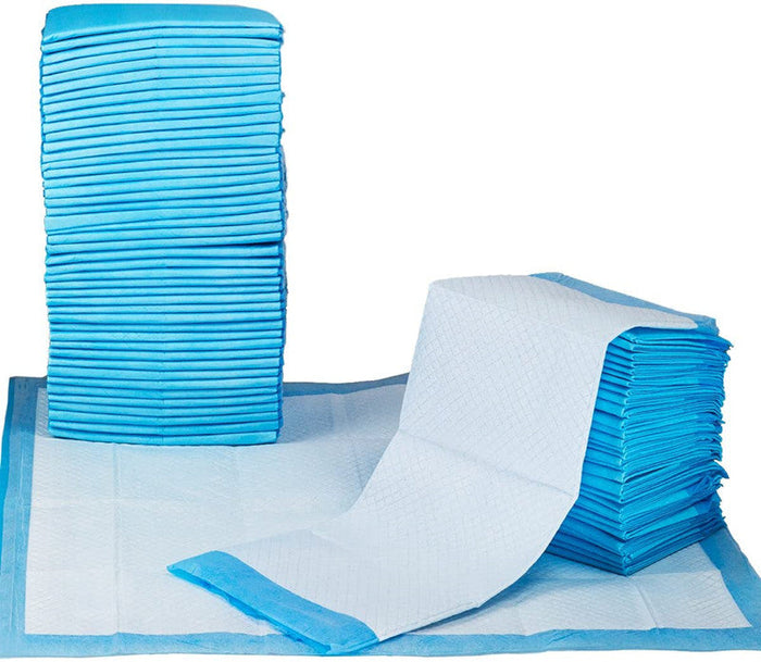 Large dealonlinenz puppy training pads, 60x60cm, 40-pack, pet training pads for dogs, with absorbent surface and waterproof backing.