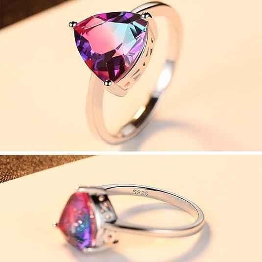 Colorful gemstone fashion ring by Stylish 3Sixty5 featuring vibrant multi-colored stones and a sleek metal band.