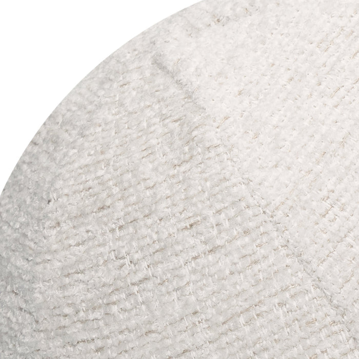 Detail image of Navy outdoor pillow with vertical stripe pattern, square size for coastal outdoor decor