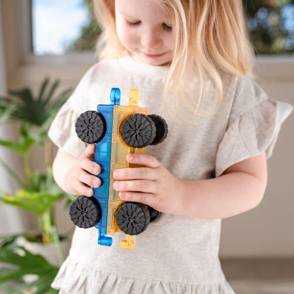 CONNETIX Tiles Magnetic Building Set 2 Piece Car Pack
