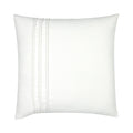 White outdoor pillow with smooth texture, square size for elegant patio decor