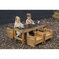 Cosy Slim Crate Chalk Table With Crate Seats
