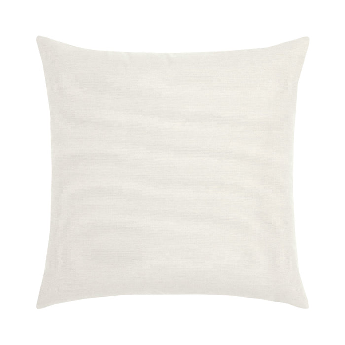 Back image of Blue outdoor pillow with mosaic pattern, square size for coastal-inspired outdoor styling