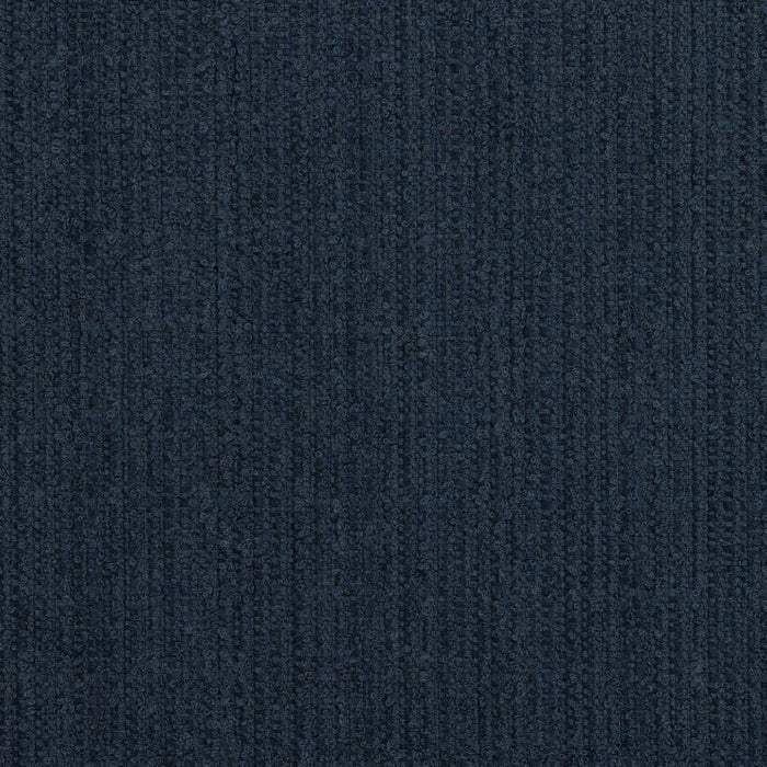 Detail image of Solid indigo outdoor safe performance fabric with plush woven finish - Deluxe Indigo by Elaine Smith