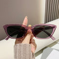 ECOTREK Cat Eye Sunglasses in purple, retro small frame sunglasses for men and women, stylish fashion eyewear.