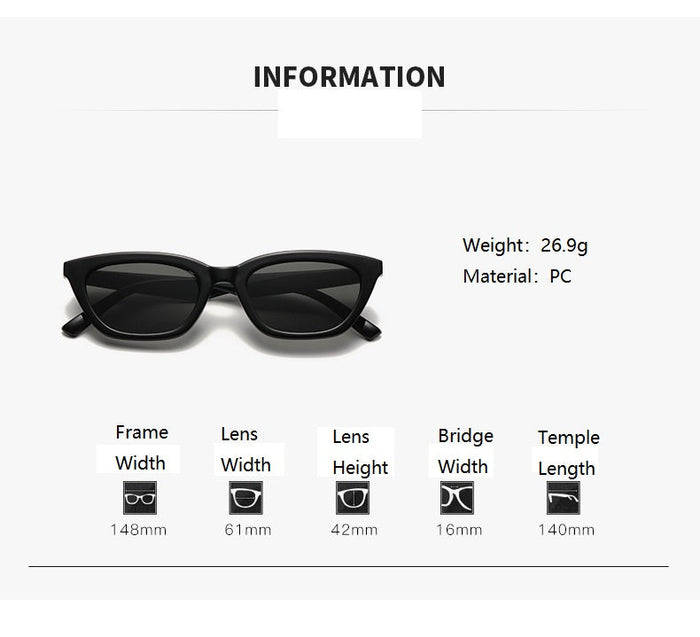 ECOTREK Cat Eye Sunglasses in purple with a retro small frame, stylish shades for men and women.