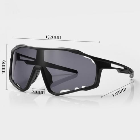 ECOTREK fashion cycling sunglasses in blue, windproof outdoor sports glasses designed for active outdoor riding and sports.