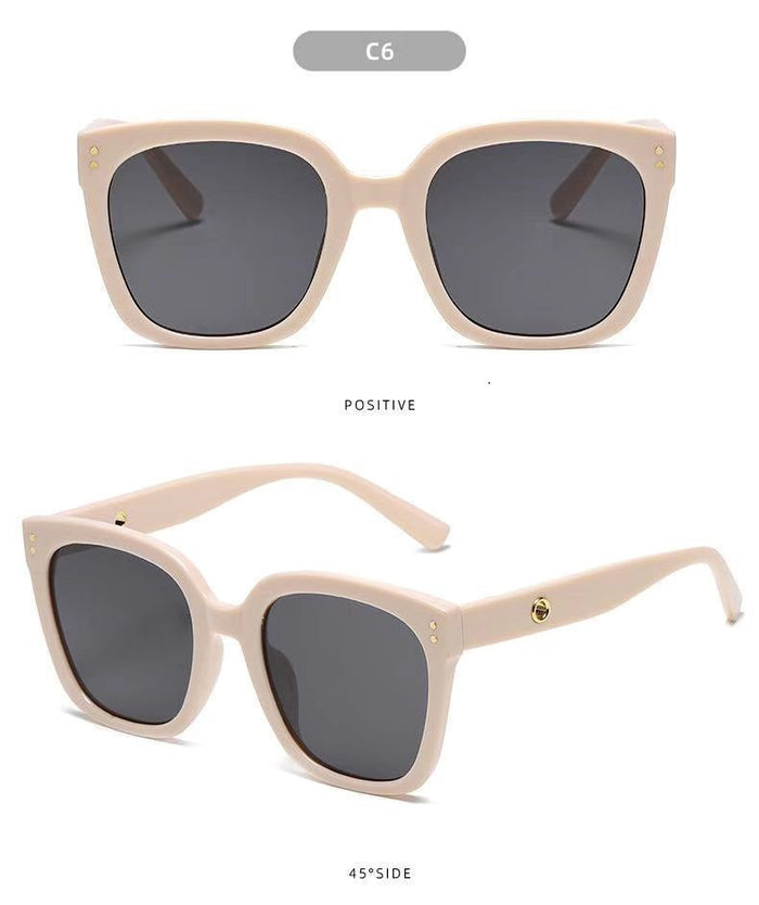 ECOTREK polarized square sunglasses for women with UV400 protection, retro fashion shades, stylish and sun-safe eyewear.