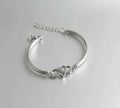 Elegant Forever Love crystal bracelet by Stylish 3Sixty5 featuring silver-tone design and sparkling crystal accents.