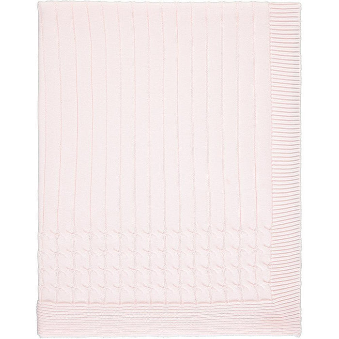 Emile Et Rose Pink Knitted Blanket - Little Whispers
