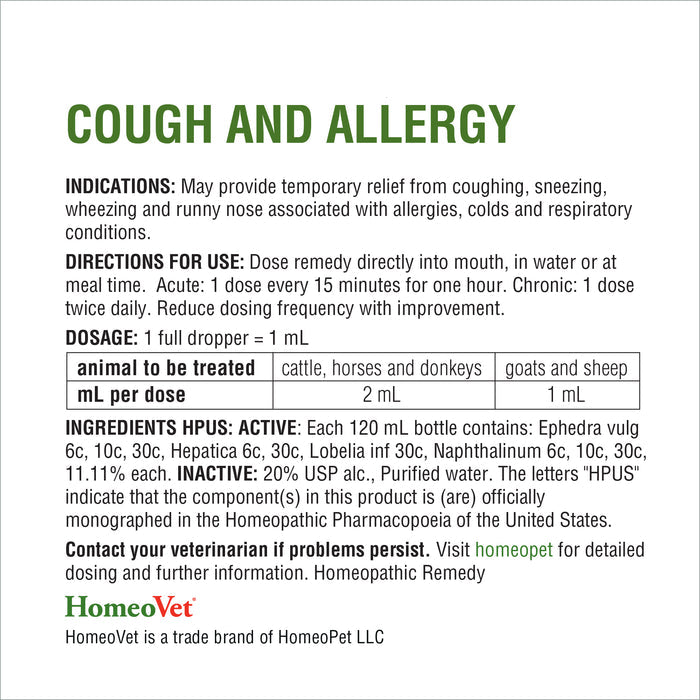 EquioPathics COUGH AND ALLERGY®