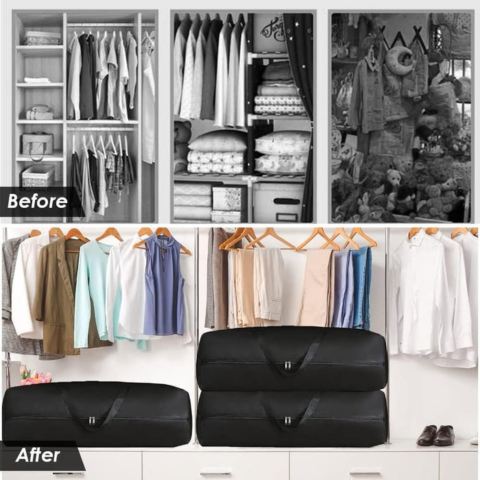 Extra large ECOTREK heavy-duty storage bag in black, 150L capacity, made for durable, spacious storage solutions.